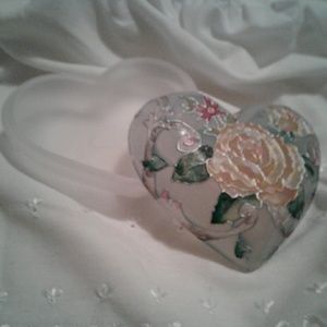 🌺 Joan Baker Designs Handcrafted Trinket Box